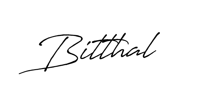 Bitthal stylish signature style. Best Handwritten Sign (Antro_Vectra_Bolder) for my name. Handwritten Signature Collection Ideas for my name Bitthal. Bitthal signature style 7 images and pictures png