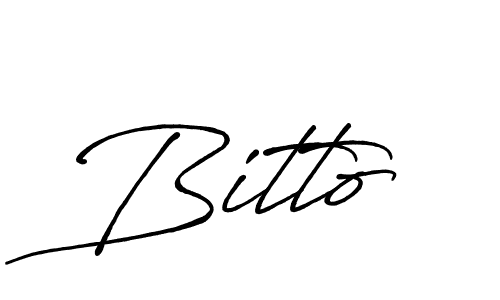 Create a beautiful signature design for name Bitto. With this signature (Antro_Vectra_Bolder) fonts, you can make a handwritten signature for free. Bitto signature style 7 images and pictures png