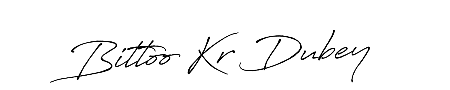 Use a signature maker to create a handwritten signature online. With this signature software, you can design (Antro_Vectra_Bolder) your own signature for name Bittoo Kr Dubey. Bittoo Kr Dubey signature style 7 images and pictures png