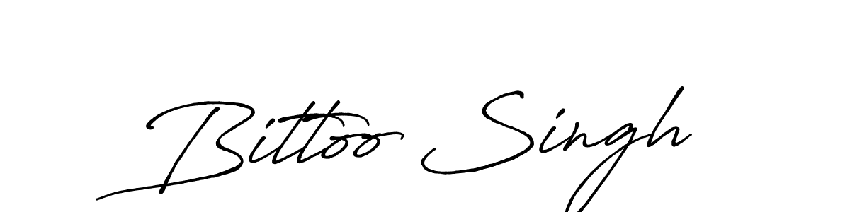 Bittoo Singh stylish signature style. Best Handwritten Sign (Antro_Vectra_Bolder) for my name. Handwritten Signature Collection Ideas for my name Bittoo Singh. Bittoo Singh signature style 7 images and pictures png