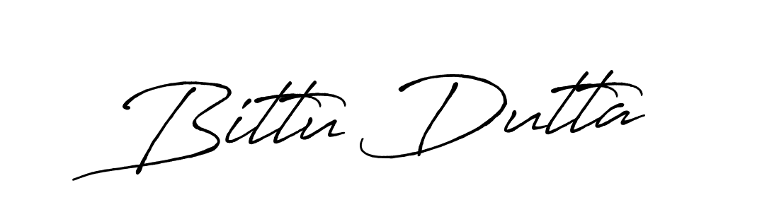 How to make Bittu Dutta name signature. Use Antro_Vectra_Bolder style for creating short signs online. This is the latest handwritten sign. Bittu Dutta signature style 7 images and pictures png