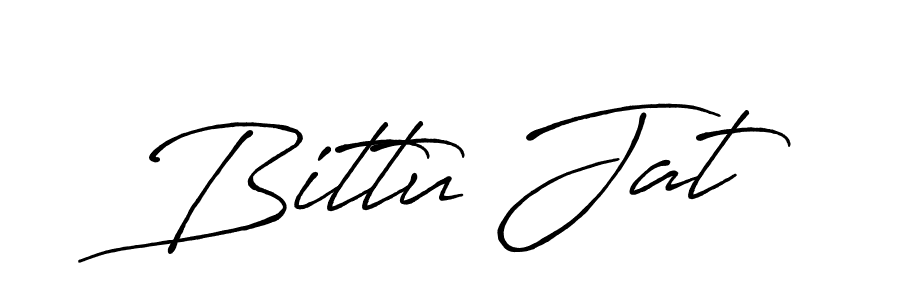 The best way (Antro_Vectra_Bolder) to make a short signature is to pick only two or three words in your name. The name Bittu Jat include a total of six letters. For converting this name. Bittu Jat signature style 7 images and pictures png