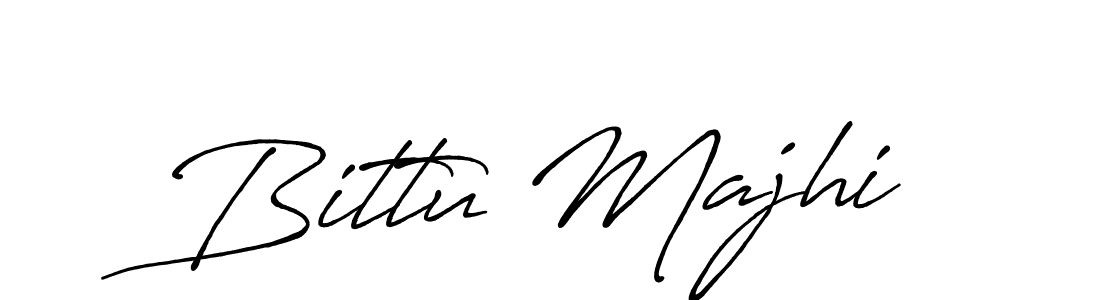 Make a beautiful signature design for name Bittu Majhi. With this signature (Antro_Vectra_Bolder) style, you can create a handwritten signature for free. Bittu Majhi signature style 7 images and pictures png