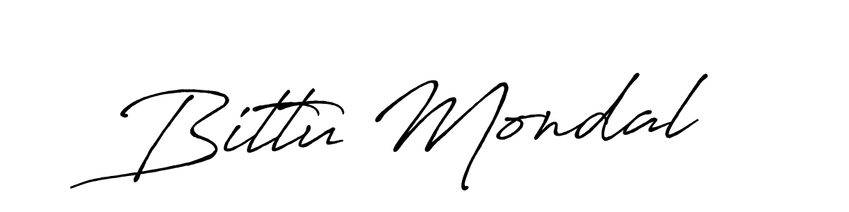 Similarly Antro_Vectra_Bolder is the best handwritten signature design. Signature creator online .You can use it as an online autograph creator for name Bittu Mondal. Bittu Mondal signature style 7 images and pictures png