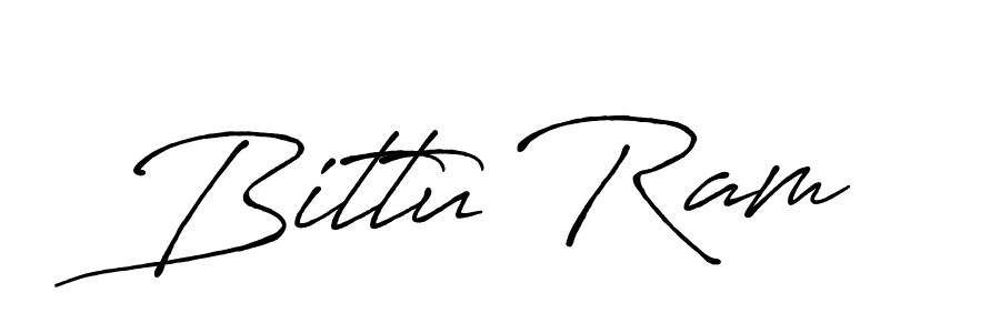 The best way (Antro_Vectra_Bolder) to make a short signature is to pick only two or three words in your name. The name Bittu Ram include a total of six letters. For converting this name. Bittu Ram signature style 7 images and pictures png