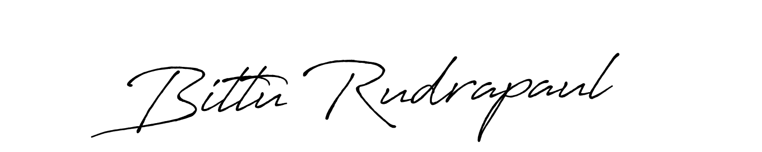 Use a signature maker to create a handwritten signature online. With this signature software, you can design (Antro_Vectra_Bolder) your own signature for name Bittu Rudrapaul. Bittu Rudrapaul signature style 7 images and pictures png