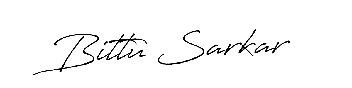 Make a beautiful signature design for name Bittu Sarkar. With this signature (Antro_Vectra_Bolder) style, you can create a handwritten signature for free. Bittu Sarkar signature style 7 images and pictures png