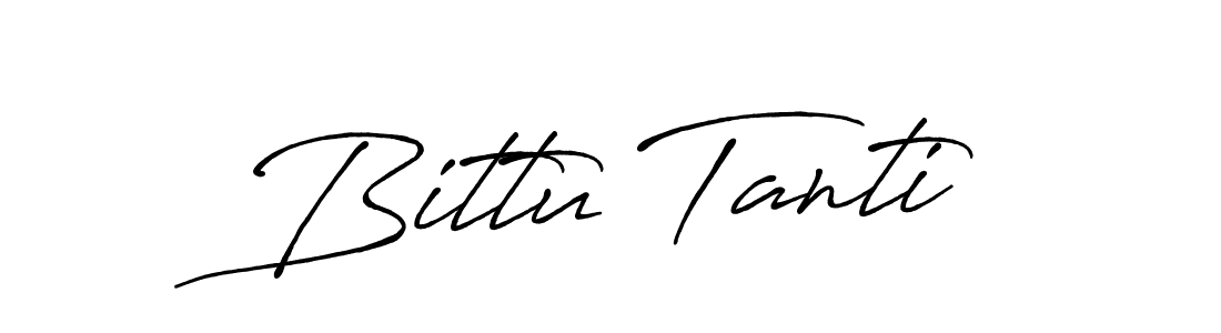 You should practise on your own different ways (Antro_Vectra_Bolder) to write your name (Bittu Tanti) in signature. don't let someone else do it for you. Bittu Tanti signature style 7 images and pictures png