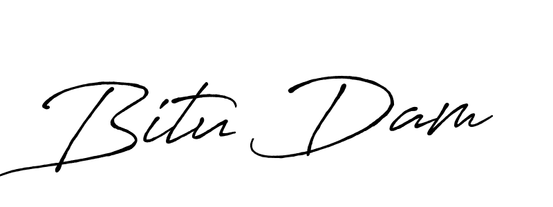 Create a beautiful signature design for name Bitu Dam. With this signature (Antro_Vectra_Bolder) fonts, you can make a handwritten signature for free. Bitu Dam signature style 7 images and pictures png
