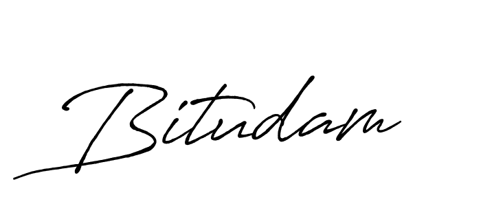 Use a signature maker to create a handwritten signature online. With this signature software, you can design (Antro_Vectra_Bolder) your own signature for name Bitudam. Bitudam signature style 7 images and pictures png