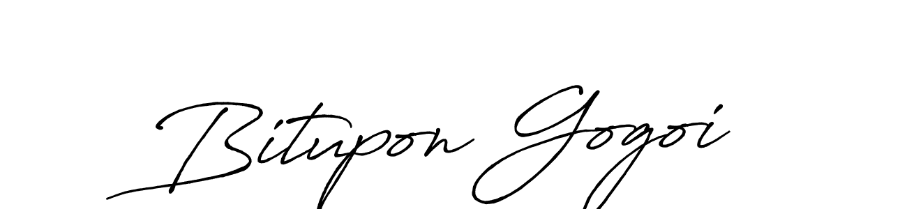 You should practise on your own different ways (Antro_Vectra_Bolder) to write your name (Bitupon Gogoi) in signature. don't let someone else do it for you. Bitupon Gogoi signature style 7 images and pictures png