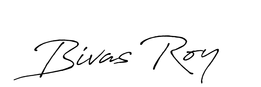 Bivas Roy stylish signature style. Best Handwritten Sign (Antro_Vectra_Bolder) for my name. Handwritten Signature Collection Ideas for my name Bivas Roy. Bivas Roy signature style 7 images and pictures png