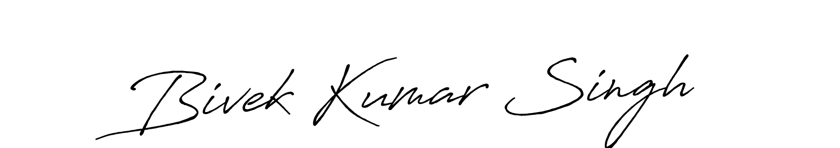 Also we have Bivek Kumar Singh name is the best signature style. Create professional handwritten signature collection using Antro_Vectra_Bolder autograph style. Bivek Kumar Singh signature style 7 images and pictures png