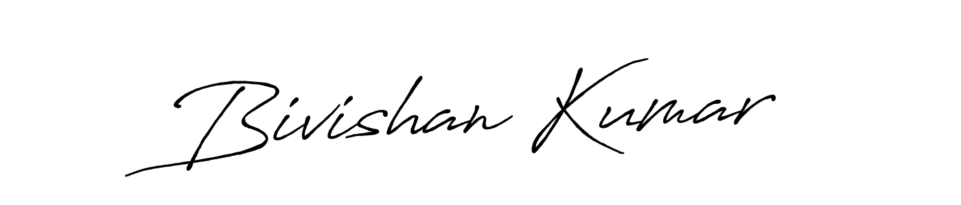 You should practise on your own different ways (Antro_Vectra_Bolder) to write your name (Bivishan Kumar) in signature. don't let someone else do it for you. Bivishan Kumar signature style 7 images and pictures png