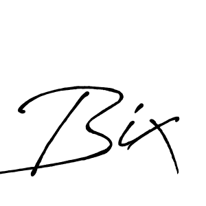 Design your own signature with our free online signature maker. With this signature software, you can create a handwritten (Antro_Vectra_Bolder) signature for name Bix. Bix signature style 7 images and pictures png