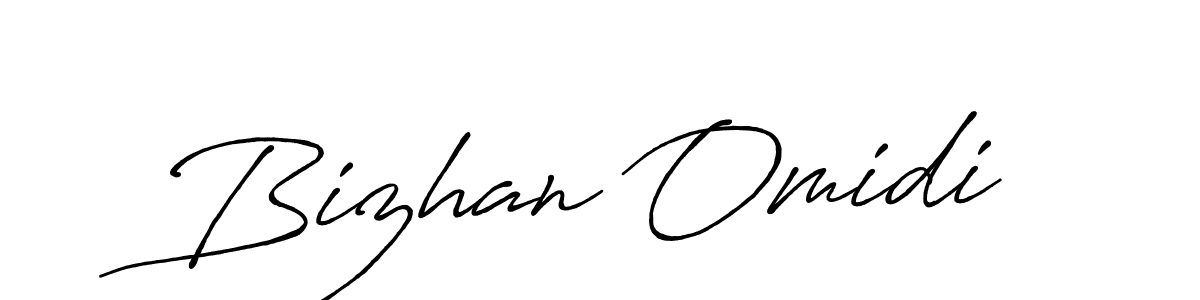 Bizhan Omidi stylish signature style. Best Handwritten Sign (Antro_Vectra_Bolder) for my name. Handwritten Signature Collection Ideas for my name Bizhan Omidi. Bizhan Omidi signature style 7 images and pictures png