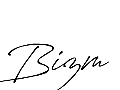 Similarly Antro_Vectra_Bolder is the best handwritten signature design. Signature creator online .You can use it as an online autograph creator for name Bizm. Bizm signature style 7 images and pictures png