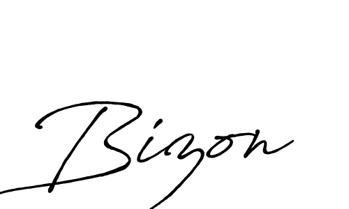 How to make Bizon name signature. Use Antro_Vectra_Bolder style for creating short signs online. This is the latest handwritten sign. Bizon signature style 7 images and pictures png