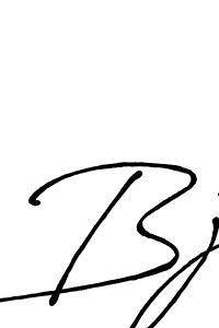 Bj stylish signature style. Best Handwritten Sign (Antro_Vectra_Bolder) for my name. Handwritten Signature Collection Ideas for my name Bj. Bj signature style 7 images and pictures png