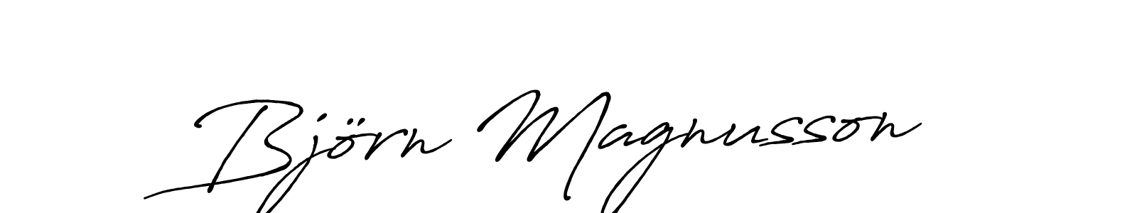 Use a signature maker to create a handwritten signature online. With this signature software, you can design (Antro_Vectra_Bolder) your own signature for name Björn Magnusson. Björn Magnusson signature style 7 images and pictures png