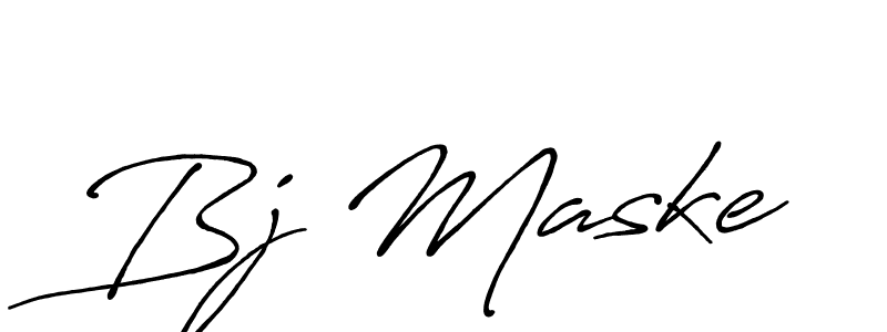 Also You can easily find your signature by using the search form. We will create Bj Maske name handwritten signature images for you free of cost using Antro_Vectra_Bolder sign style. Bj Maske signature style 7 images and pictures png