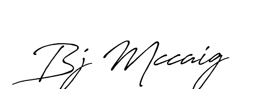 Also we have Bj Mccaig name is the best signature style. Create professional handwritten signature collection using Antro_Vectra_Bolder autograph style. Bj Mccaig signature style 7 images and pictures png