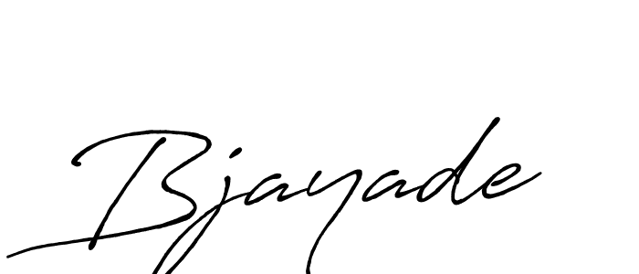 Design your own signature with our free online signature maker. With this signature software, you can create a handwritten (Antro_Vectra_Bolder) signature for name Bjayade. Bjayade signature style 7 images and pictures png