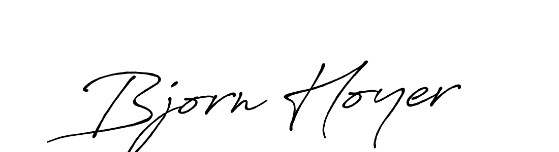 Create a beautiful signature design for name Bjorn Hoyer. With this signature (Antro_Vectra_Bolder) fonts, you can make a handwritten signature for free. Bjorn Hoyer signature style 7 images and pictures png