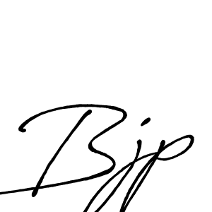 Make a beautiful signature design for name Bjp. With this signature (Antro_Vectra_Bolder) style, you can create a handwritten signature for free. Bjp signature style 7 images and pictures png