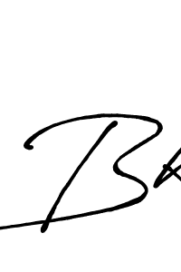 How to make Bk signature? Antro_Vectra_Bolder is a professional autograph style. Create handwritten signature for Bk name. Bk signature style 7 images and pictures png