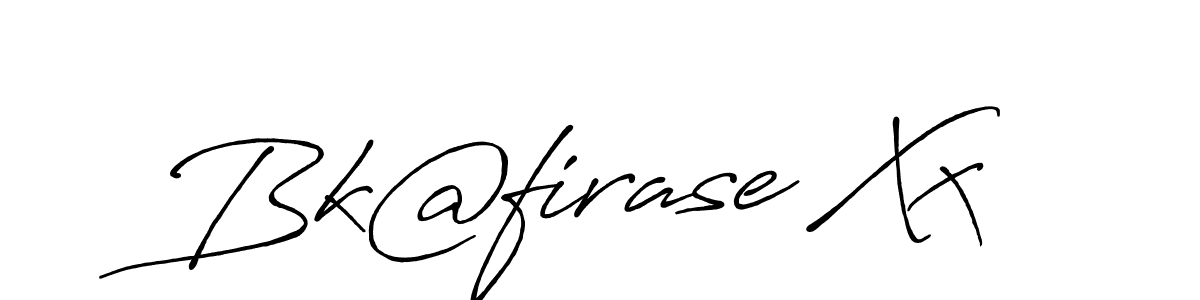 Use a signature maker to create a handwritten signature online. With this signature software, you can design (Antro_Vectra_Bolder) your own signature for name Bk@firase Xx. Bk@firase Xx signature style 7 images and pictures png