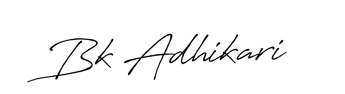 if you are searching for the best signature style for your name Bk Adhikari. so please give up your signature search. here we have designed multiple signature styles  using Antro_Vectra_Bolder. Bk Adhikari signature style 7 images and pictures png