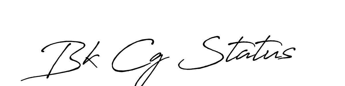 Also we have Bk Cg Status name is the best signature style. Create professional handwritten signature collection using Antro_Vectra_Bolder autograph style. Bk Cg Status signature style 7 images and pictures png