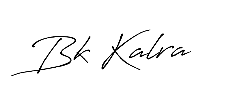 How to make Bk Kalra signature? Antro_Vectra_Bolder is a professional autograph style. Create handwritten signature for Bk Kalra name. Bk Kalra signature style 7 images and pictures png