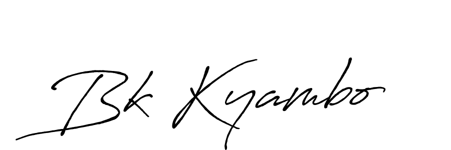 Also You can easily find your signature by using the search form. We will create Bk Kyambo name handwritten signature images for you free of cost using Antro_Vectra_Bolder sign style. Bk Kyambo signature style 7 images and pictures png