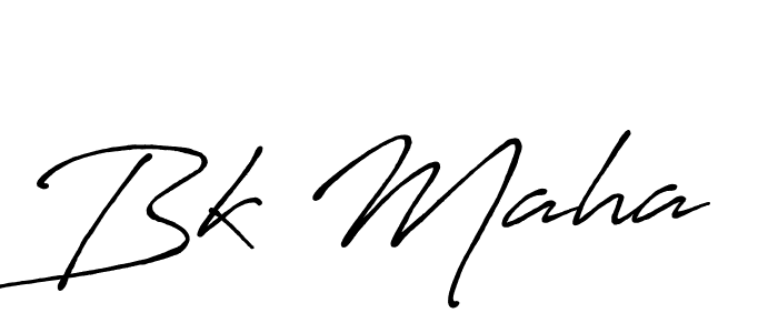 if you are searching for the best signature style for your name Bk Maha. so please give up your signature search. here we have designed multiple signature styles  using Antro_Vectra_Bolder. Bk Maha signature style 7 images and pictures png