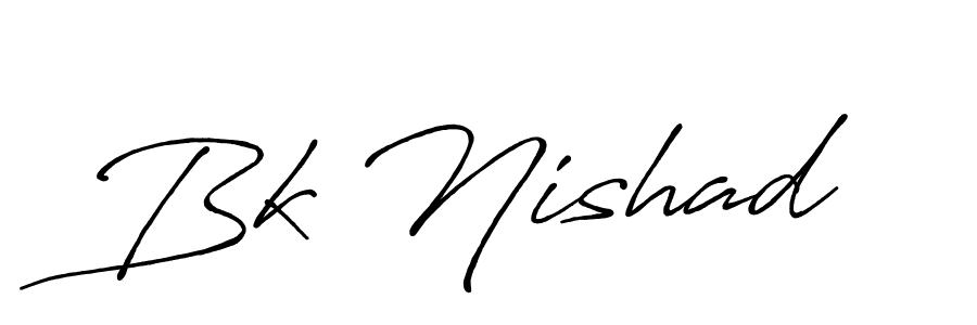 if you are searching for the best signature style for your name Bk Nishad. so please give up your signature search. here we have designed multiple signature styles  using Antro_Vectra_Bolder. Bk Nishad signature style 7 images and pictures png
