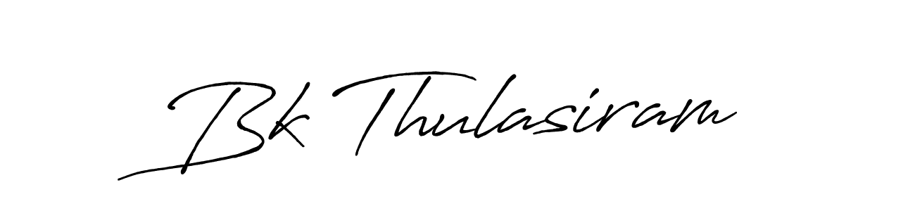 Similarly Antro_Vectra_Bolder is the best handwritten signature design. Signature creator online .You can use it as an online autograph creator for name Bk Thulasiram. Bk Thulasiram signature style 7 images and pictures png