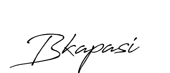 Make a beautiful signature design for name Bkapasi. With this signature (Antro_Vectra_Bolder) style, you can create a handwritten signature for free. Bkapasi signature style 7 images and pictures png