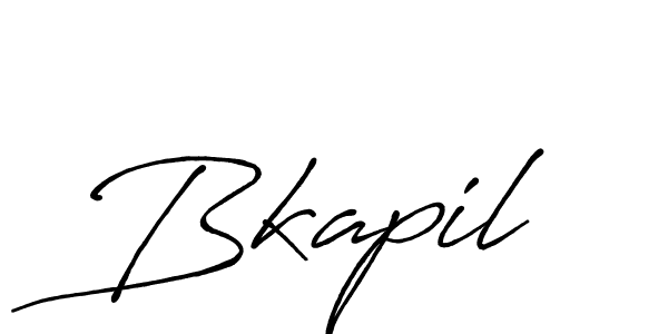 Design your own signature with our free online signature maker. With this signature software, you can create a handwritten (Antro_Vectra_Bolder) signature for name Bkapil. Bkapil signature style 7 images and pictures png