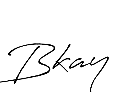 You should practise on your own different ways (Antro_Vectra_Bolder) to write your name (Bkay) in signature. don't let someone else do it for you. Bkay signature style 7 images and pictures png