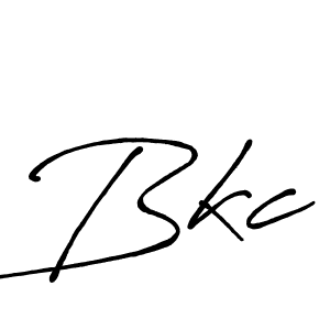 Bkc stylish signature style. Best Handwritten Sign (Antro_Vectra_Bolder) for my name. Handwritten Signature Collection Ideas for my name Bkc. Bkc signature style 7 images and pictures png