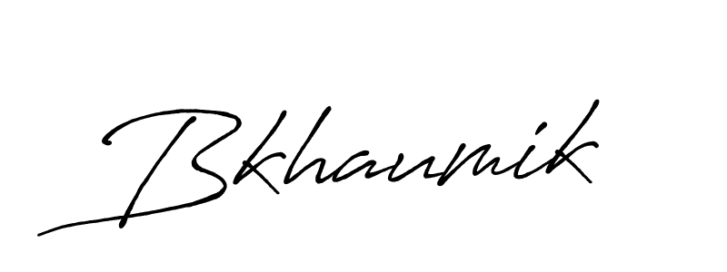 Use a signature maker to create a handwritten signature online. With this signature software, you can design (Antro_Vectra_Bolder) your own signature for name Bkhaumik. Bkhaumik signature style 7 images and pictures png