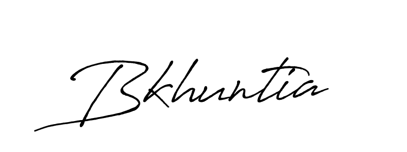 Design your own signature with our free online signature maker. With this signature software, you can create a handwritten (Antro_Vectra_Bolder) signature for name Bkhuntia. Bkhuntia signature style 7 images and pictures png