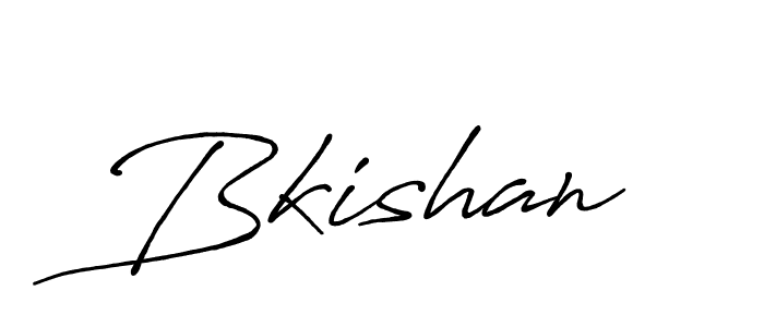 How to make Bkishan signature? Antro_Vectra_Bolder is a professional autograph style. Create handwritten signature for Bkishan name. Bkishan signature style 7 images and pictures png