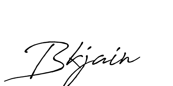 Design your own signature with our free online signature maker. With this signature software, you can create a handwritten (Antro_Vectra_Bolder) signature for name Bkjain. Bkjain signature style 7 images and pictures png