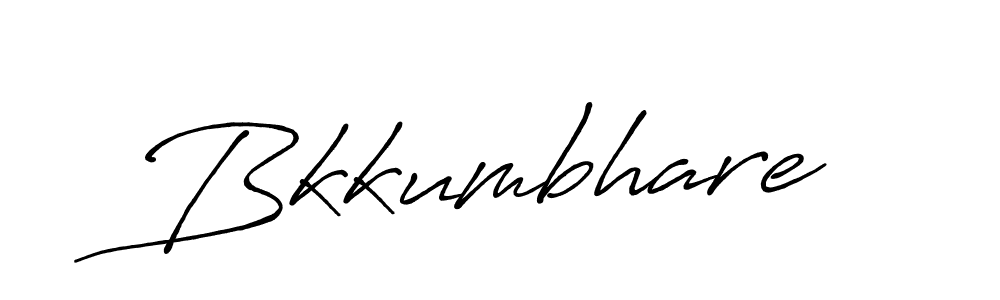 Design your own signature with our free online signature maker. With this signature software, you can create a handwritten (Antro_Vectra_Bolder) signature for name Bkkumbhare. Bkkumbhare signature style 7 images and pictures png