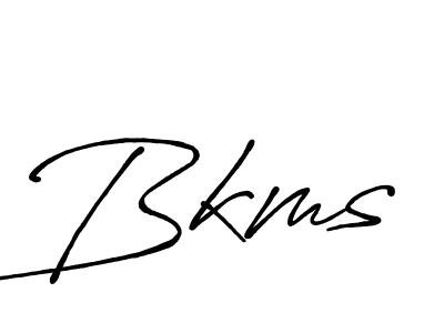 Design your own signature with our free online signature maker. With this signature software, you can create a handwritten (Antro_Vectra_Bolder) signature for name Bkms. Bkms signature style 7 images and pictures png