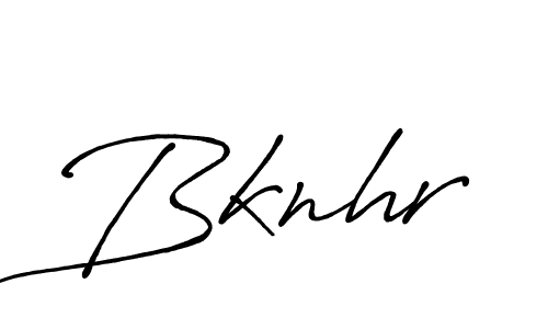 How to make Bknhr name signature. Use Antro_Vectra_Bolder style for creating short signs online. This is the latest handwritten sign. Bknhr signature style 7 images and pictures png