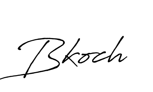 You should practise on your own different ways (Antro_Vectra_Bolder) to write your name (Bkoch) in signature. don't let someone else do it for you. Bkoch signature style 7 images and pictures png